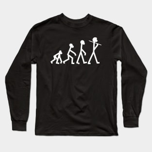 Evolution of Stickman Long Sleeve T-Shirt